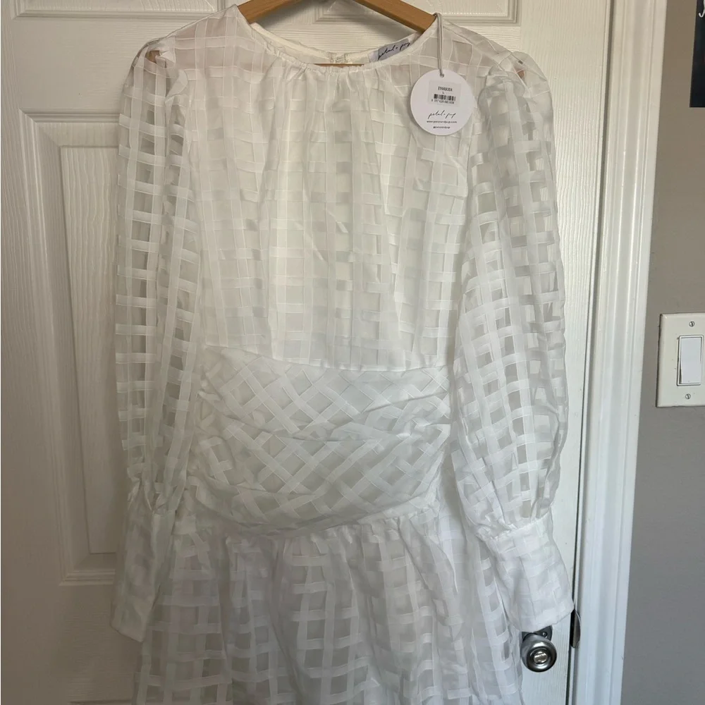 NWT Petal & Pup Long Sleeve Puff Mini Dress - Picture 3 of 6